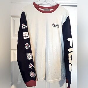 Fila Long Sleeve T Shirt Mens Small
